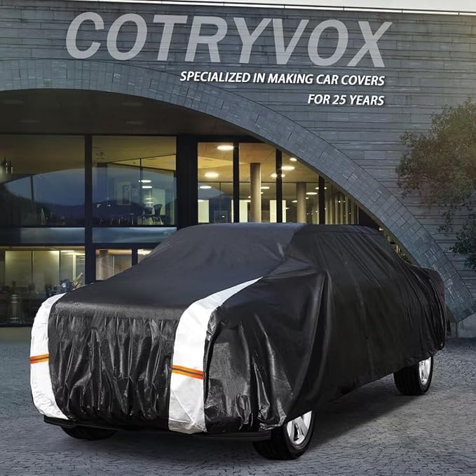 Heavy Duty Ford F350 /250 Long Style Truck Cover Waterproof All Weather, Outdoor Full Exterior Pickup Truck Cover, Rain, Sun, Wind Protection (Up to 264 in)