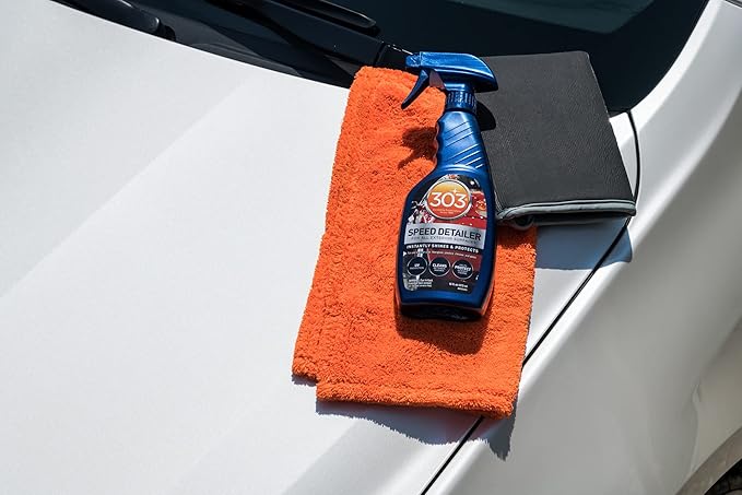 303 Products Premium Microfiber Towels - Automotive Detailing - Ultra Plush - Super Absorbent - Edgeless Design - Scratch Free - Multi-Purpose, 30901 (3 Count)