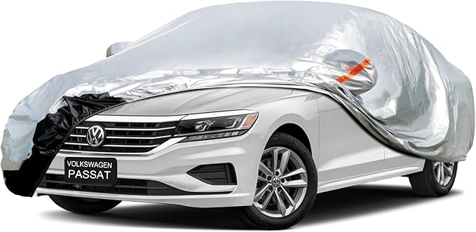 Car Cover Custom Fit Volkswagen Passat (1996-2025) Waterproof for Automobiles, Oxford Sun Rain Dust Snow Protection (Ships from US Warehouse, Delivery 3-8 Days)