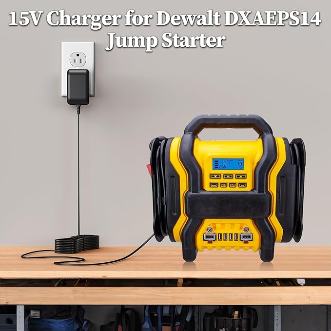 Charger for Dewalt DXAEPS14 DXAEPS14CA 1600 1400 011-2070-4 Peak Jump Starter Power Cord AC Adapter DC Adaptor Supply