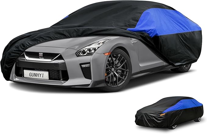 Nissan Car Cover Custom Fit Nissan Skyline/GT-R Waterproof All Weather, Lightweight Full Exterior Cover for Automobiles Outdoor Sun UV Rain Dust Snow Wind Protection.