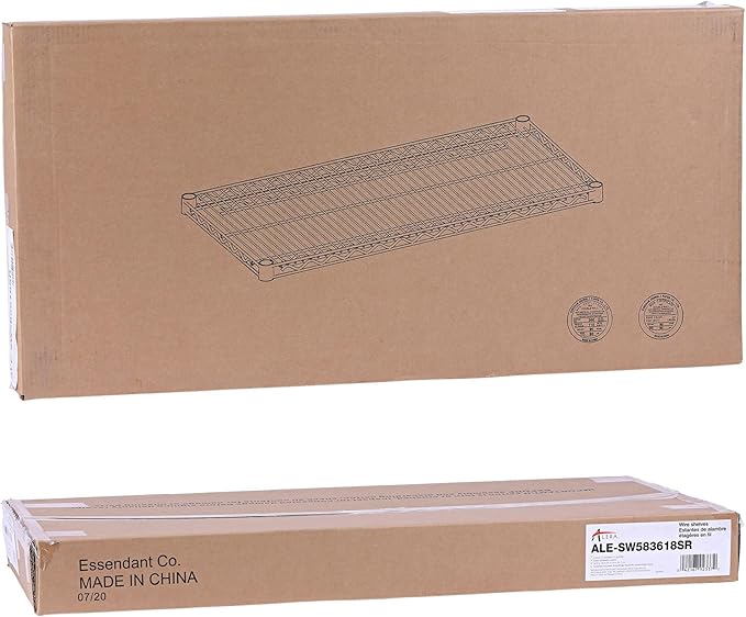 Alera ALE Industrial Wire Shelving Extra Wire Shelves, 36w x 18d, Silver (Case of 2 Shelves)