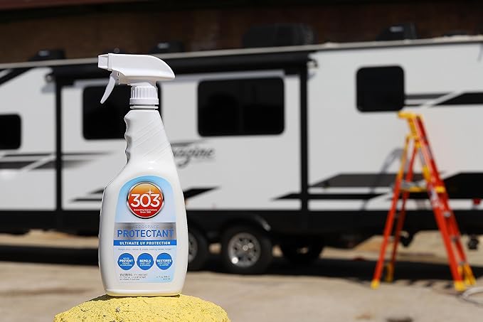 303 Products Aerospace Protectant Spray, UV Protection, Repels Dust, Dirt, & Staining, Matte Finish, Restores Like-New Appearance, Outdoor Cleaning Supplies 32 Fl. Oz.