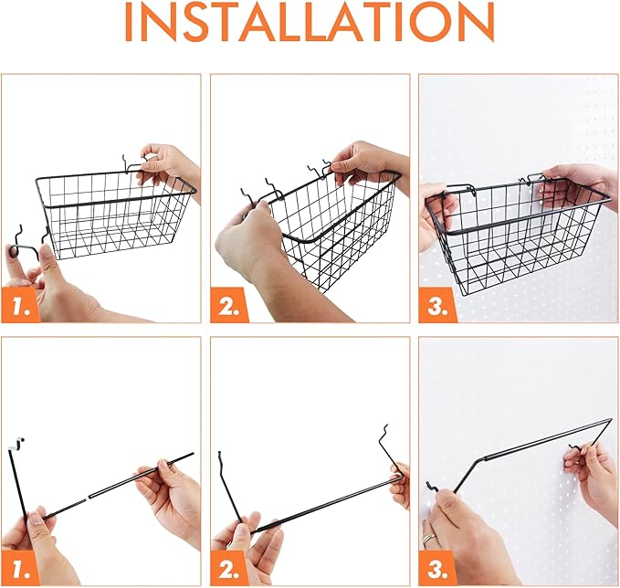G.CORE Pegboard Organizer Accessories 18 Pack, Peg Board Hooks Assortment Organizer Accessory, Various Tools Storage Arrange System Kit for Garage Craft Workshop Workbench Hobby Office