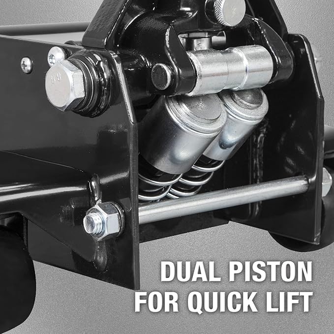 Heavy Duty Hydraulic Floor Jack: Dual Pump Car Jack for Cars, SUVs, Vans, Trucks - 3 Ton (6,000 lb.) Capacity
