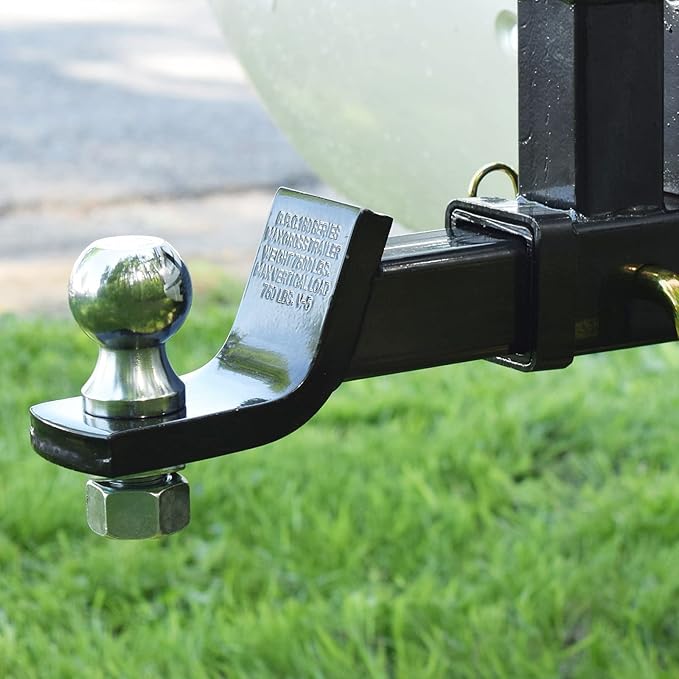 ATRLY2002D Torin 2" Diameter Trailer Hitch Ball: 3 Ton (6,000 lb) Capacity , Gray
