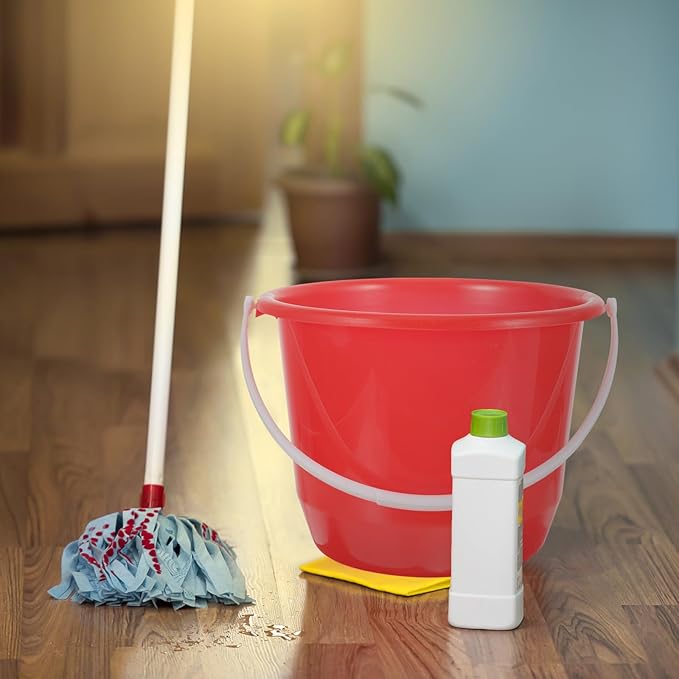 Plastic Water Bucket with Handle 1.3 Gallon Portable Household Bucket for Gardening pet Watering and Storage
