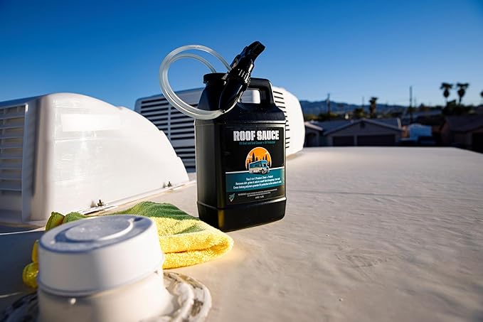 Bling Sauce Roof Sauce, 2-in-1 RV Roof and Seal Cleaner Plus UV Protectant, 64 oz.
