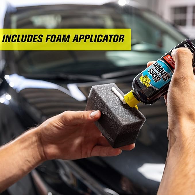 Invisible Glass 91411 Glass Stripper – Hard Water Spot Remover – Strips Coatings, Waxes, Oils & Road Film – Preps Windshields for Rain Repellent & Ceramic Coating, 4 Fl Oz (Pack of 2)