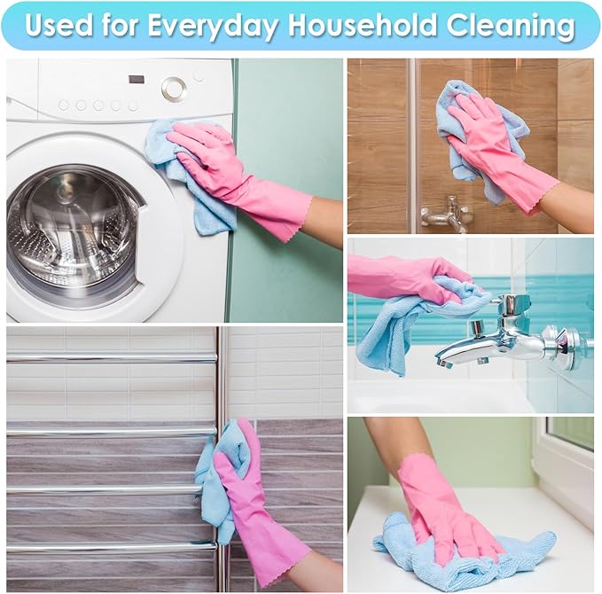 65 Pack Microfiber on a Roll Tear Away Towel, 10" x 10" Reusable Washable Microfiber Cloths Paper Towels Roll Absorbent Rag for Car Kitchen Cleaning