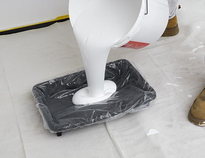 ROLLINGDOG 12" Paint Tray Liners - 5PC Roller Tray Liners Use with Paint Tray Easy to Clean Up and Change Paint Colours