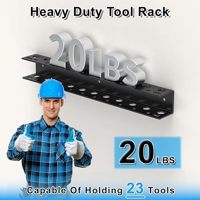 Screwdriver Organizer Wall Mount,Heavy Duty Metal Utility Storage Rack for Screwdrivers Calipers Small Tools,Screw Driver Holder Suitable Garages Homes Workshops Sheds(1PC)