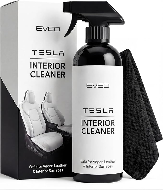 EVEO TESLA Interior Cleaner Kit - (16oz) Tesla Model Y Juniper Accessories & Tesla Model 3 Accessories | Tesla Seat Cleaner, Car Interior Cleaner - Car Leather Cleaning | Tesla Model S 3 X Y 2026