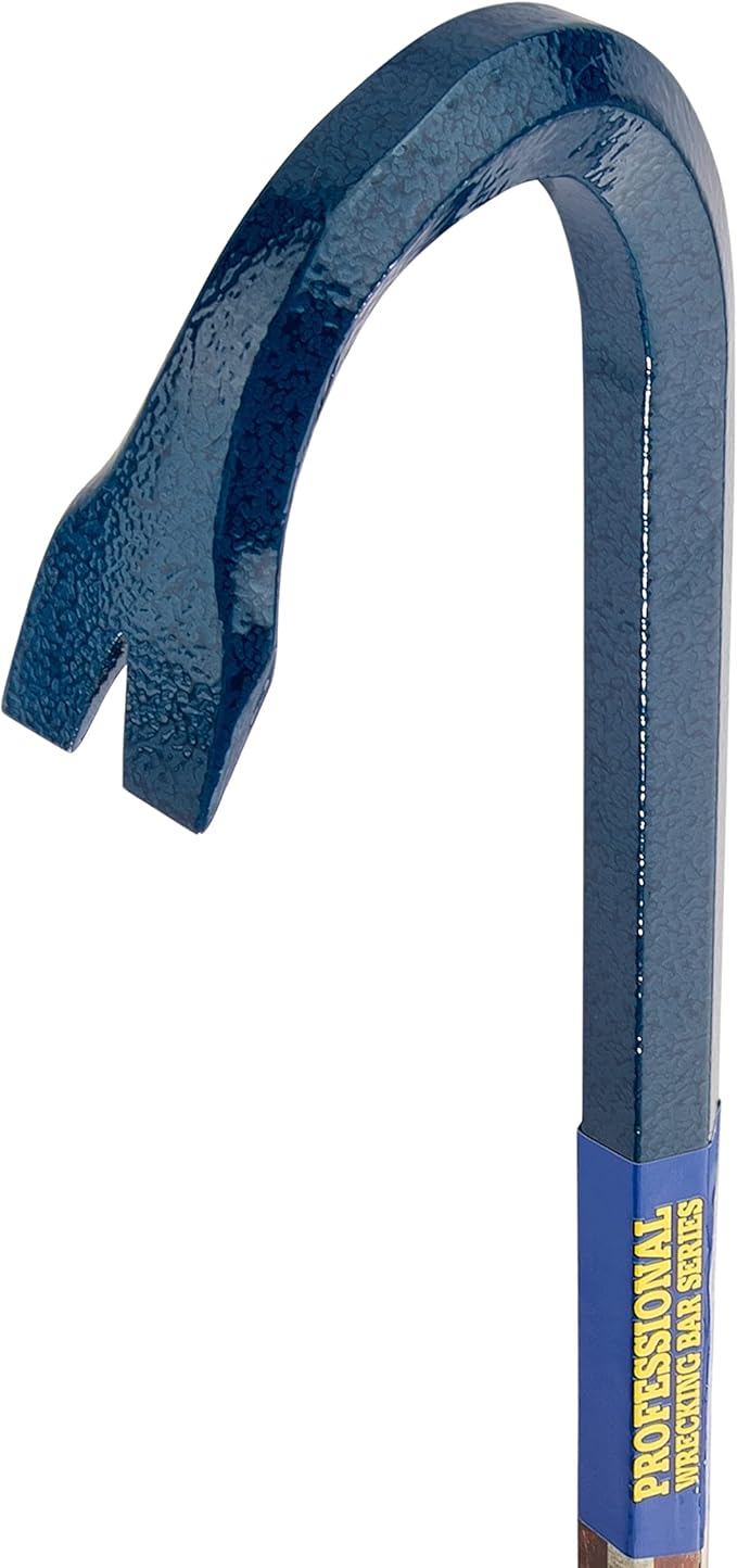 ESTWING Gooseneck Wrecking Bar - 3/4" x 30" USA Made Pry Bar with Angled Chisel End & Forged Steel Construction - EWB-30