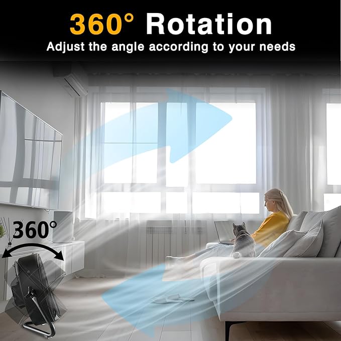 Rechargeable Battery Operated Drum Fan, Portable Outdoor Hurricane Emergency 7-47H Large Battery 12" Floor Fan Hi-Velocity Low Noise Cordless, Watching Event Camping Travel Indoor Home Patio