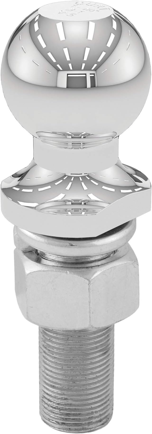 CURT 40017 Chrome Trailer Hitch Ball, 3,500 lbs, 1-7/8-Inch Diameter, 1 x 3-Inch Shank