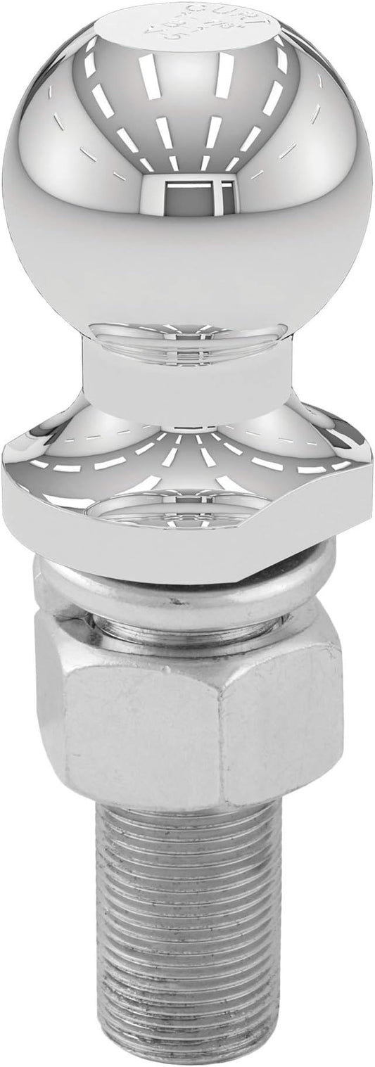 CURT 40017 Chrome Trailer Hitch Ball, 3,500 lbs, 1-7/8-Inch Diameter, 1 x 3-Inch Shank