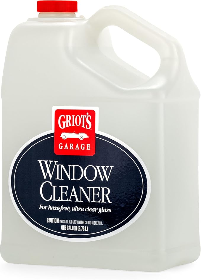 Griot's Garage Window Cleaner, Cleaning Spray for Automotive Windows, Mirrors, Shower Doors, and More, 11101, One Gallon