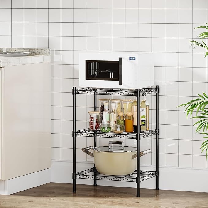KKN Wire Shelving (11.8"" X15.7 X23), Black, ZWJ-03