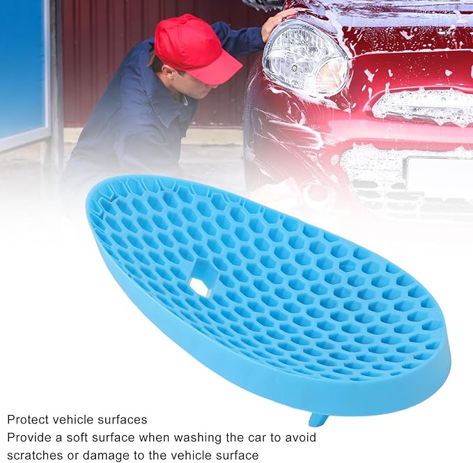 Efficient and Rugged Car Wash Bucket Insert for Dirt and Sediment Separation, Ideal for Auto Detailing (Blue)