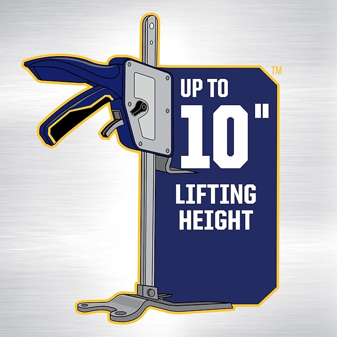 IRWIN Quick-Lift Construction Jacks, Hand Lifting Jack Tool, Multifunctional, Lift up to 10" and Capacity 330 lbs, Pack of 2 (IRHT83100-2)