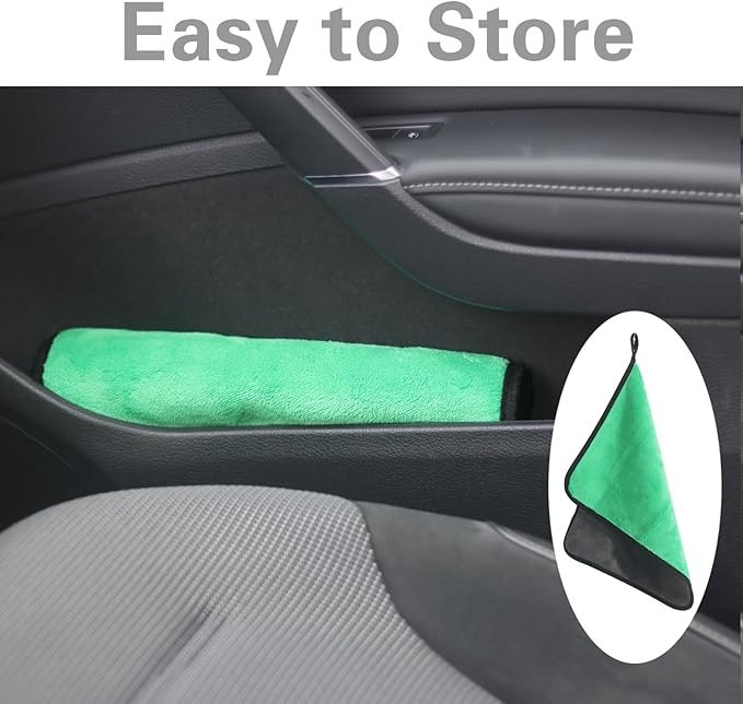 Microfiber Cleaning Cloth for Car,800GSM Thick Micro Fiber Towel Dish Cloths Cleaning Rags for Washing Dishes 12" x 16",Quickie Car Glass Drying Towels Detailing (3Pack)