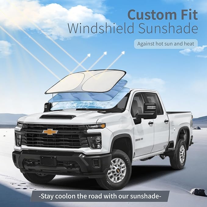 Car Cover Waterproof All-Weather,Heavy-Duty Outdoor Full Exterior Automobiles Snow Cover for Truck 251-262 inch,with Sun Visor,Anti-Scratch Cotton Lining & Zippered,Towel&Storage Bag