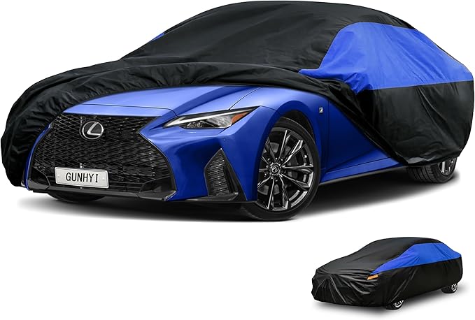 Lexus Car Cover Custom Fit Lexus is IS200 IS250 IS300 IS350 (2005-2014) Waterproof All Weather, Lightweight Full Exterior Cover Outdoor Sun UV Rain Dust Snow Wind Protection.