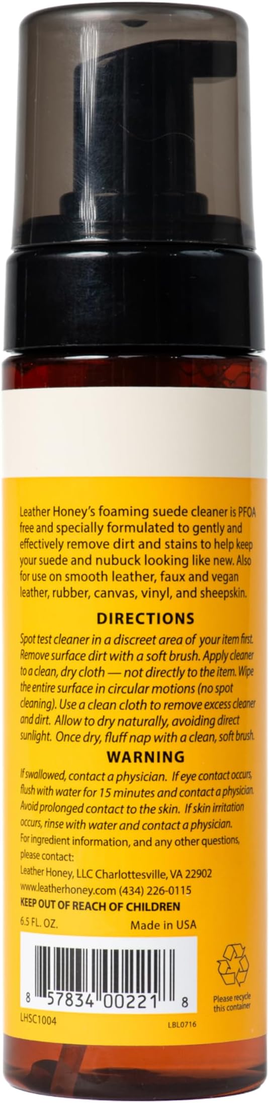 Leather Honey Suede Cleaner: Non-Toxic Suede & Nubuck Care, Made in the USA Since 1968. Clean and Restore Suede & Nubuck Shoes, Boots, Jackets, Uggs, Bags, Purses and More. Safe for Any Color & White