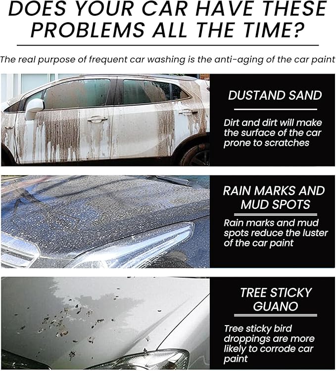 Magic Gem Nano Hydrophobic Ceramic Car Coating Spray, Quick Effect Coating Agent, All-in-One Spray for Quick Cleaning, Polishing & Protection, Waterless Wash & Wax, 16 fl oz