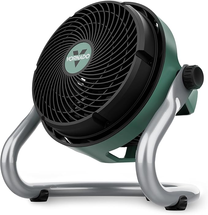 Vornado EXO61 Heavy Duty Air Circulator, 3-Speed, Industrial Floor Blower Fan with 8 ft Cord, IP54 Motor, Steel Base, Non-Slip Feet for Garage, Workshop, Job Site Cooling