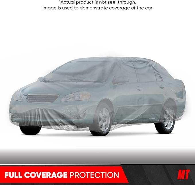 MotorTrend Custom Fit Car Cover for Toyota Corolla 2000-2018, All-Weather Protection for Cars Trucks & SUVs, UV Resistant Waterproof Scratch-Resistant, Vehicle Cover for Outdoor & Indoor