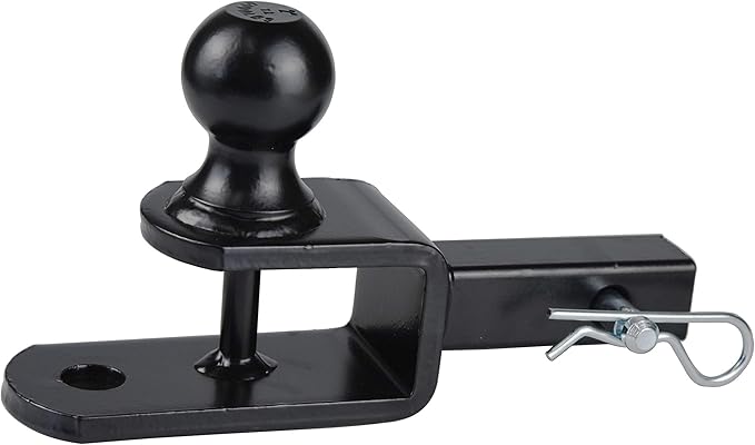 TOPTOW ATV/UTV Trailer Hitch Towing Ball Mounts, 2-Inch Ball, Clevis Pin, Fits 1 1/4-Inch Receiver