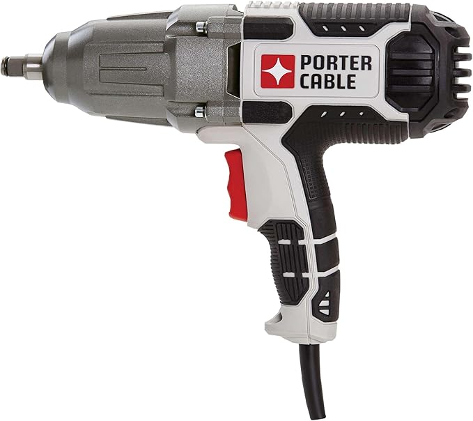 PORTER-CABLE Impact Wrench, 450 lbs of Torque, 1/2 Inch Hog Ring, 7.5-Amp, Corded (PCE211)
