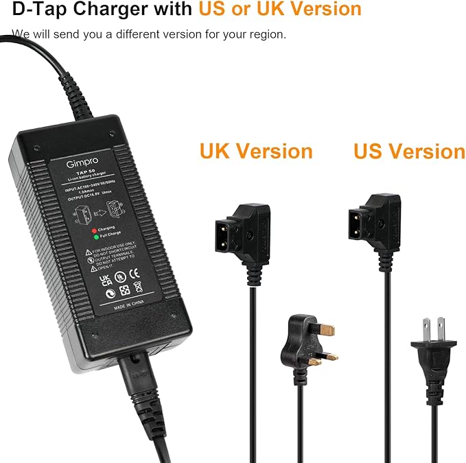 V-Mount Battery Charger D-tap, Moman Gimpro D-tap Charger DC 16.8V 3A max Output Fast Charge with HVR-S270C PMW-EX330K PMW-EX330L, Charger-V-Mount-Battery-Moman