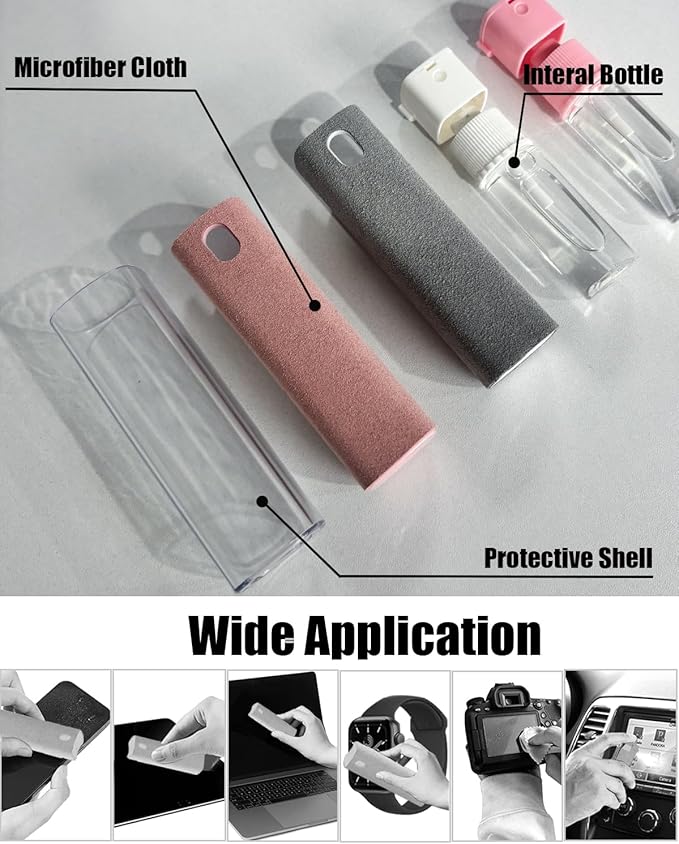Touch Screen Cleaner Screen Cleaner Spray and Wipe Mini Cleaning Kit for Travel,Phone,Pad,Laptop Tablet MacBook Cell Phone Eyeglasses