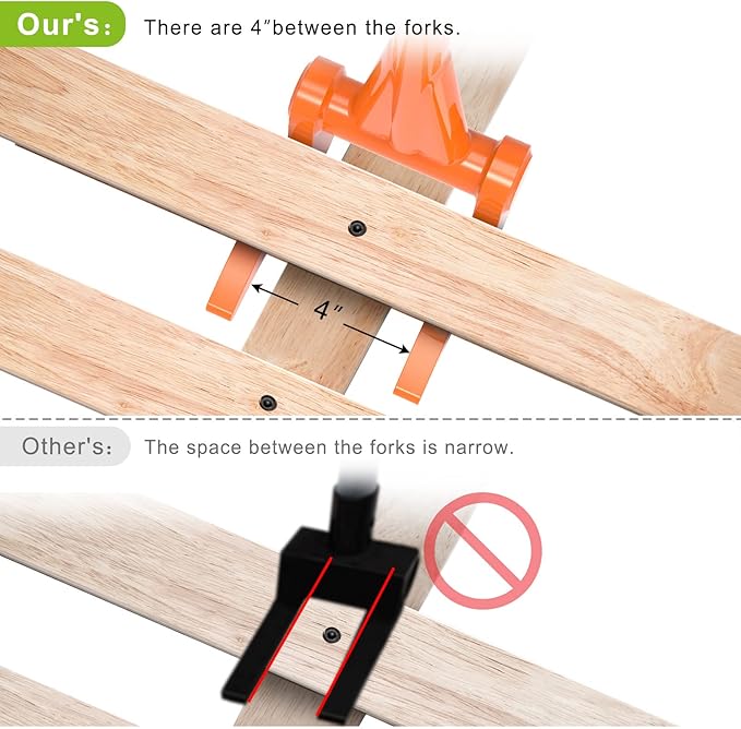 Enhanced Pallet Buster Fully Welded Deck Board Removal Tool 50'' Non-Slip Handle, All-Steel Deck Removal Tool One Piece Pallet Breaker Tool, Saves Time and Effort in Deck, Pallet Demolition