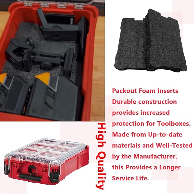 48-22-8435 packout foam inserts for Milwau-kee packout Drawer foam tool box inserts（2 pcs）