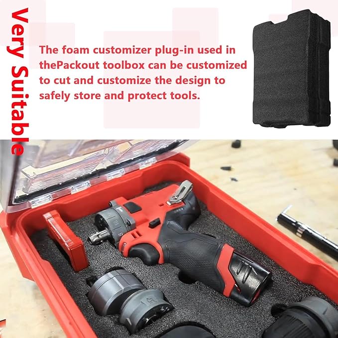 48-22-8435 packout foam inserts for Milwau-kee packout Drawer foam tool box inserts（2 pcs）