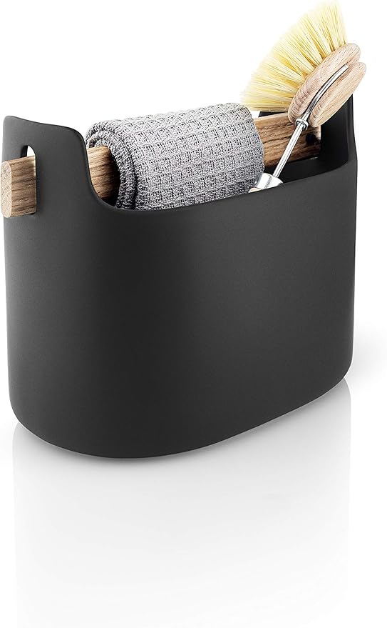 Eva Solo Toolbox H15 Low | Practical storage container 6 inch | Kitchen Organizer | Black