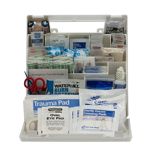 First Aid Only 90639 ANSI A+ 2015 and OSHA Compliant First Aid Kit, 50-Person Emergency First Aid Kit for Business, Home, Car, and Worksites, 183 Pieces