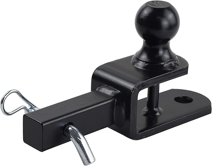 TOPTOW 3 in 1 ATV/UTV Towing Hitch Receiver 64032 Ball Mount Adapter with 1 7/8 inch Ball, Fit for 1-1/4 inch Receiver