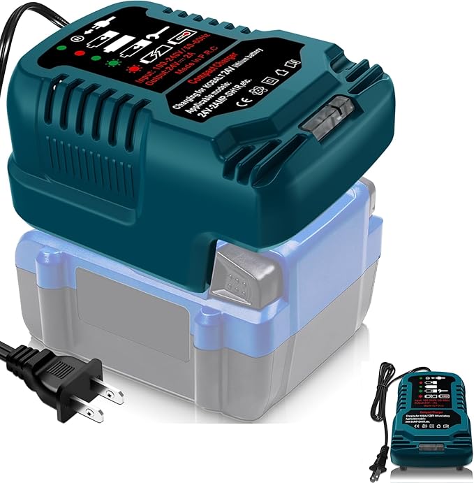 Mini Charger for Kobalt 24V Battery - 1/4 Size of KRC 2445-03 Original, for Kobalt 24V Max Battery KB224-03 KB424-03 KB524-03 KB624-03
