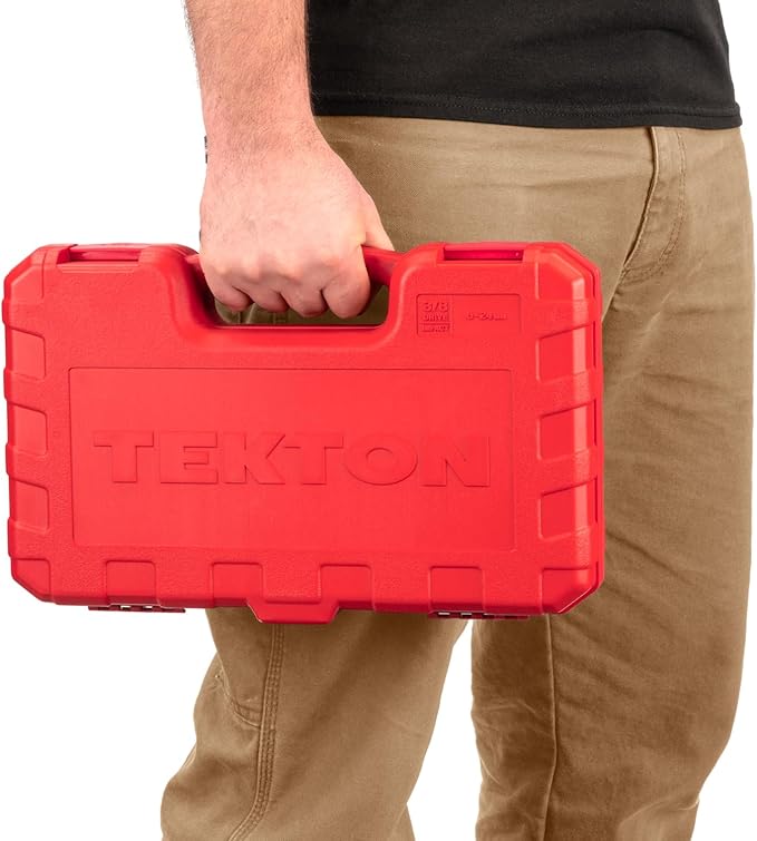 TEKTON 3/8 Inch Drive 6-Point Impact Socket Set, 41-Piece (6-24 mm) | SID91401
