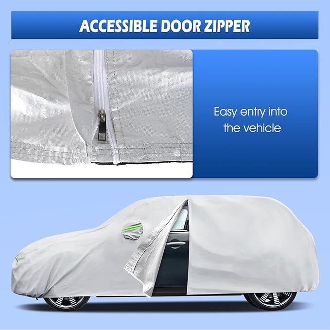 Car Cover Custom Fit for 2014-2026 Mini Cooper/Cooper S/Hardtop/Clubman/Countryman 4 Door, Migaven Waterproof Full Exterior Cover Sun Rain Protection with Door Zipper and Cotton Lining