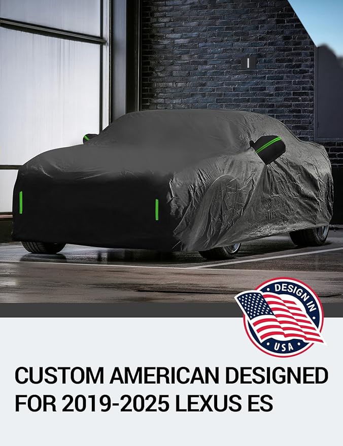 Proadsy Car Cover Custom Fit for 2019-2025 Lexus ES ES300 330 350, Waterproof All Weather for Automobiles, Full Exterior Cover Rain Snow Sun Protector Indoor Outdoor Car Cover