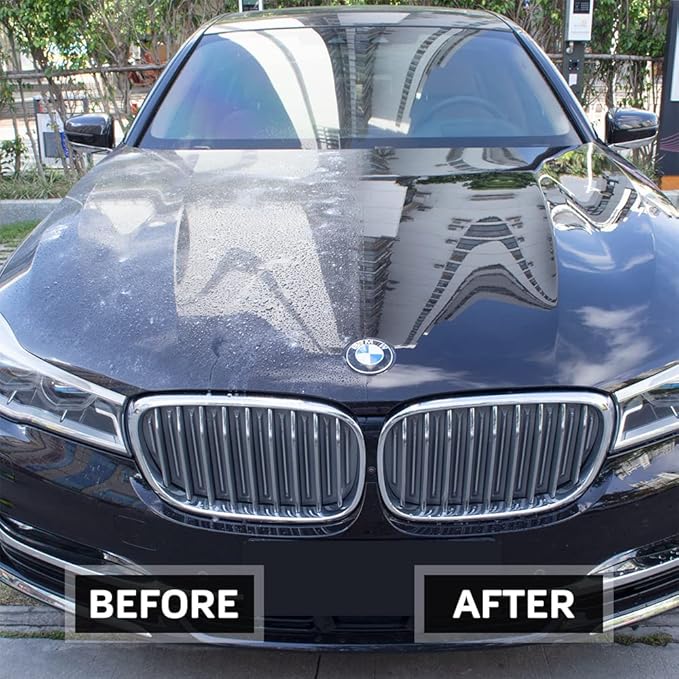Ceramic Coating for Cars Wax & Polish Detailing Spray - Automotive Clean Shine Protect Paint Sealant Waterless Wash Hydrophobic SiO2 Top Clear Coat for Car, SUV, Motorcycle, RV, Boat, Yacht 8oz