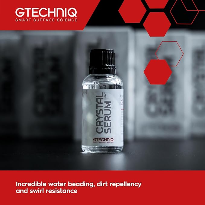 Gtechniq Crystal Serum Light Ceramic Coating for Cars 50ml | Up to 5 Years Protection, High Gloss Shine, Swirl and Chemical Resistance