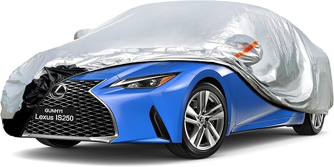 Car Cover Custom Fit Lexus is IS250 IS300 IS350 (2005-2014) Waterproof for Automobiles, Oxford Sun Rain Dust Snow Protection (Ships from US Warehouse, Delivery 3-8 Days)