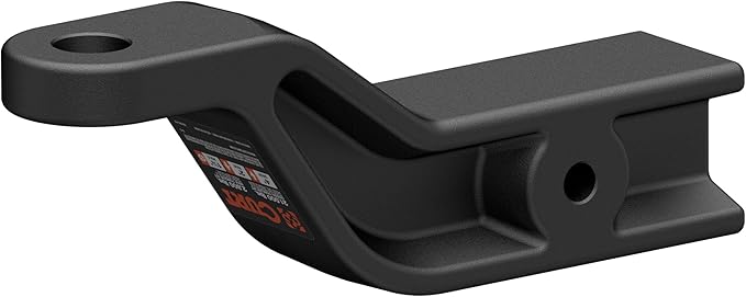 CURT 45430 Industrial Duty Forged Ball Mount with 1-1/4" Trailer Ball Hole, 2" Rise & 4" Drop fits Trailer Hitches with 3" x 3" Receiver Tube Opening | Corrosion, Scratch & UV Damage Resistant
